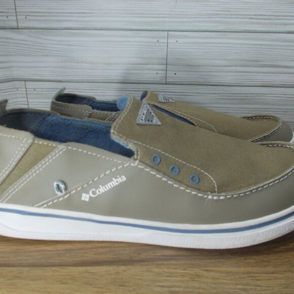 Columbia Omni Grip PFG Slip On Boat Shoes Men's Size 7 Techlite Canvas - Picture 1 of 5